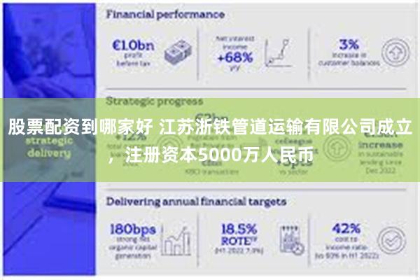 股票配资到哪家好 江苏浙铁管道运输有限公司成立，注册资本5000万人民币