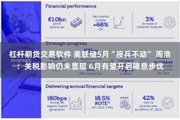 杠杆期货交易软件 美联储5月“按兵不动” 周浩：关税影响仍未显现 6月有望开启降息步伐
