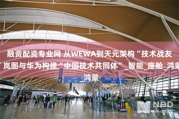 融资配资专业网 从WEWA到天元架构“技术战友”岚图与华为构建“中国技术共同体”_智能_座舱_鸿蒙